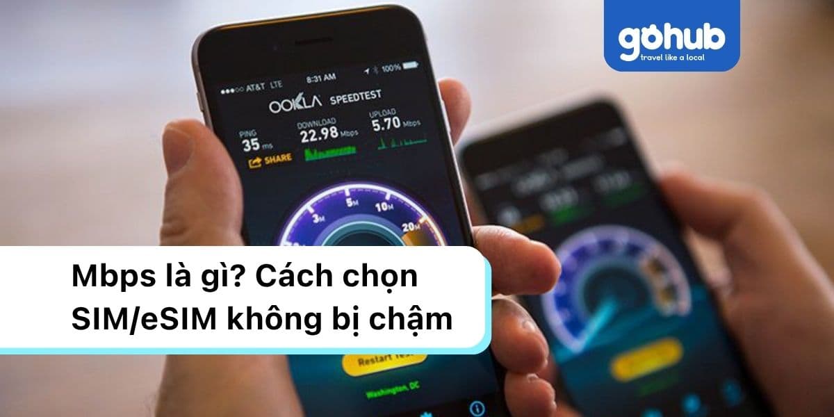 Mbps là gì? Phân biệt với MBps & cách chọn SIM/eSIM không bị chậm