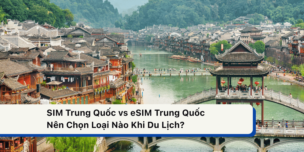 SIM Trung Quốc vs eSIM Trung Quốc: Nên Chọn Loại Nào Khi Du Lịch?