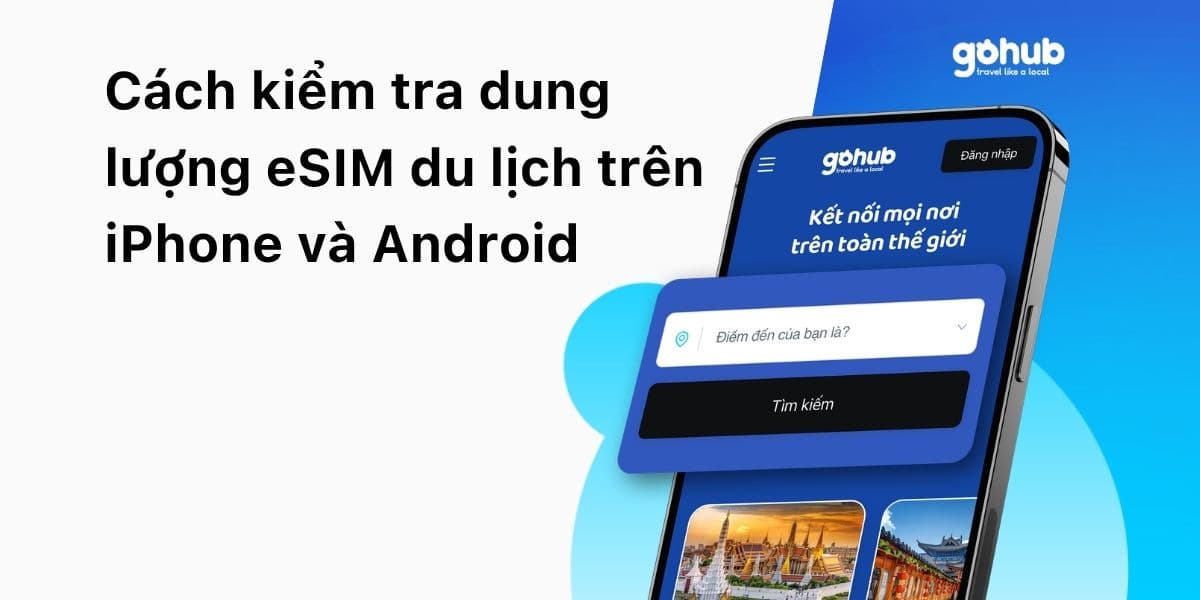 Cách Kiểm Tra Dung Lượng eSIM Du Lịch Trên iPhone Và Android